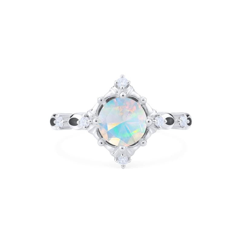 [Annalise] Victorian Heirloom Engagement Ring in Opal