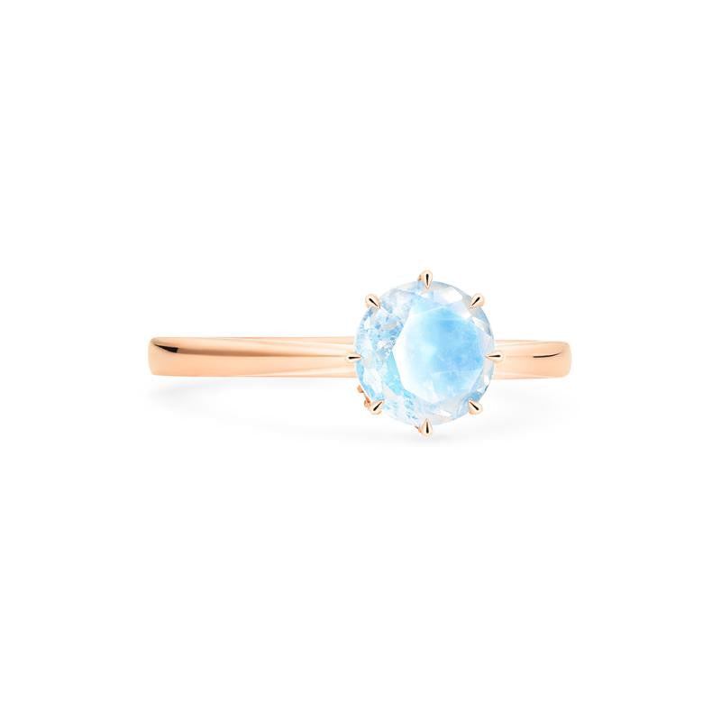 [Victoria] Classic Crown Solitaire Ring in Moonstone