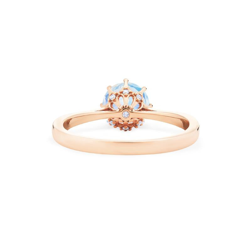 [Victoria] Classic Crown Solitaire Ring in Moonstone