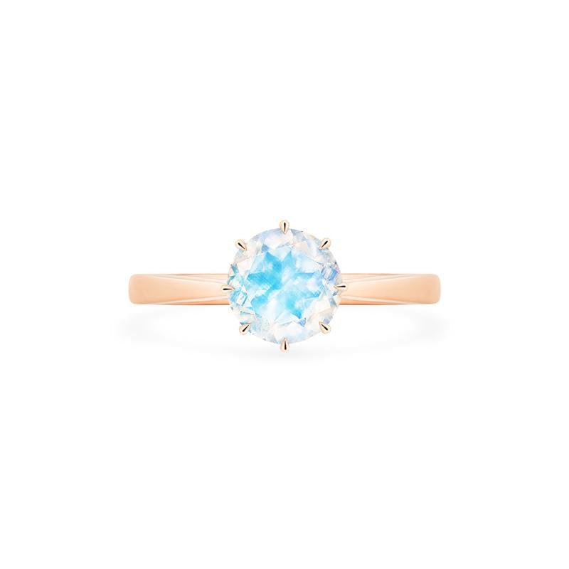 [Victoria] Classic Crown Solitaire Ring in Moonstone