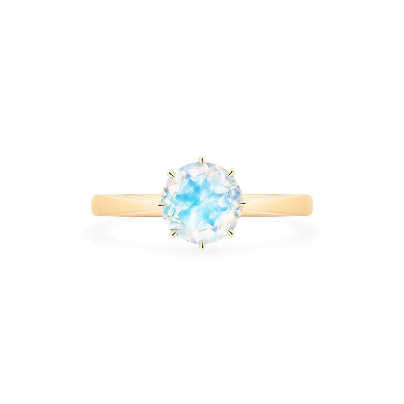[Victoria] Classic Crown Solitaire Ring in Moonstone