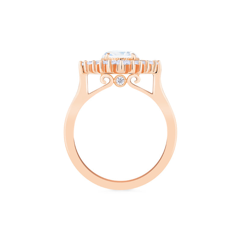 [Artemis] Vintage Deco Goddess Ring in Moonstone