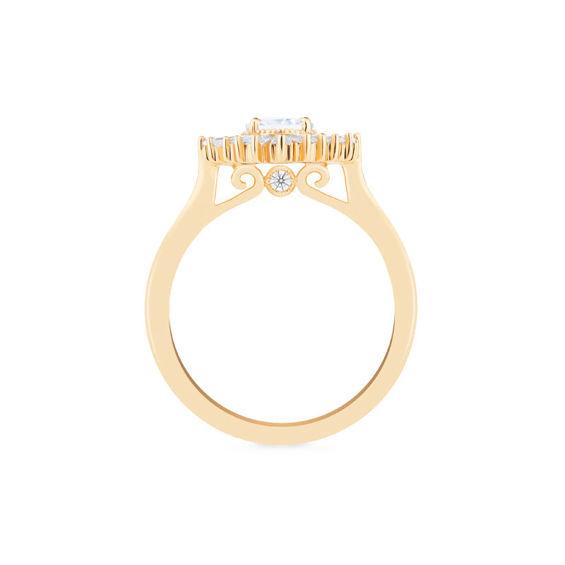 [Athena] Vintage Deco Oval Cut Goddess Ring in Moonstone
