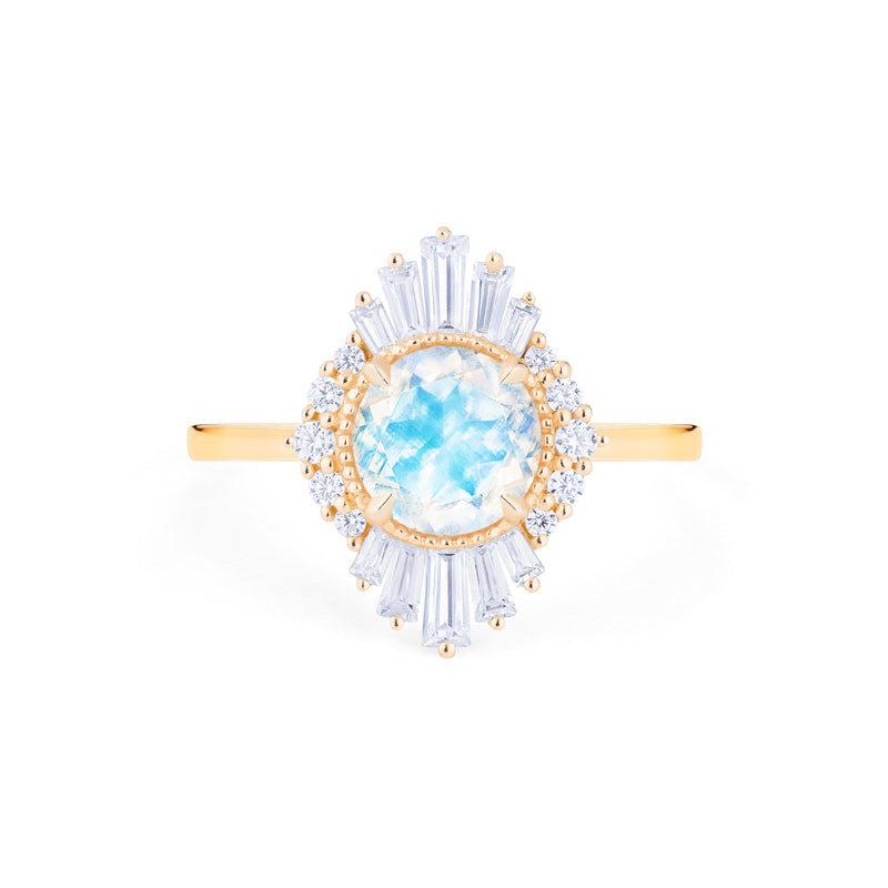 [Georgiana] Vintage Deco Duchess Ring in Moonstone