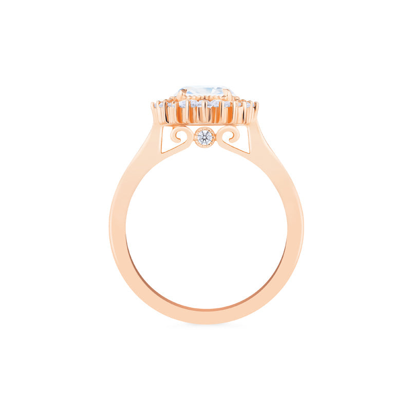 [Georgiana] Vintage Deco Duchess Ring in Moonstone