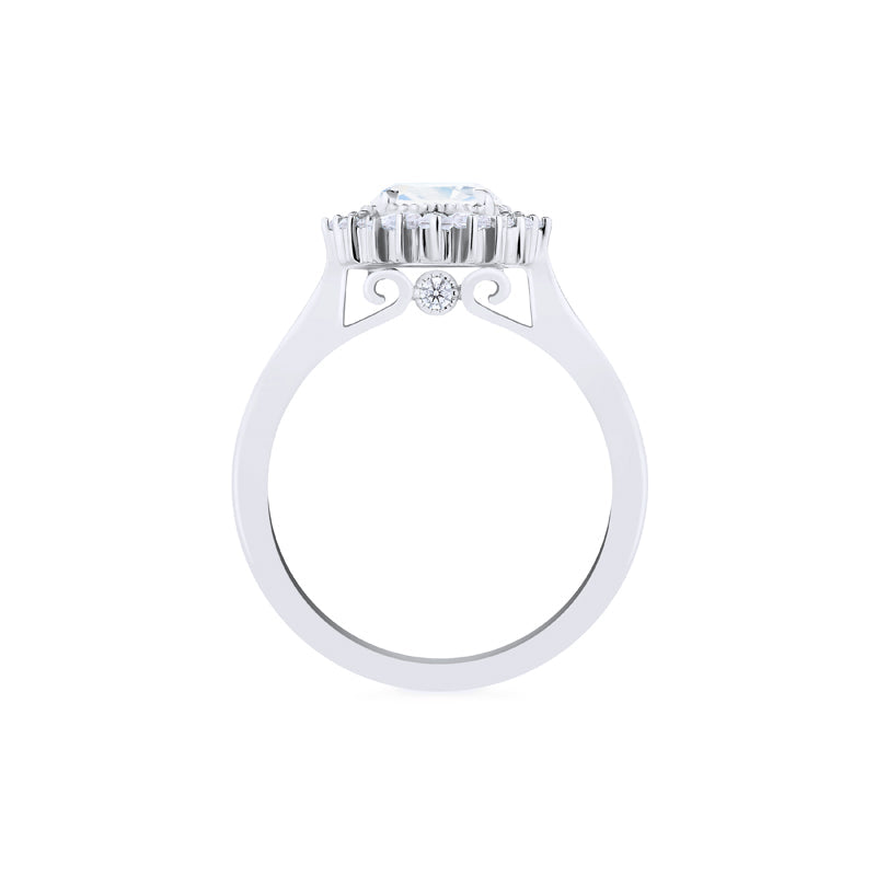 [Georgiana] Vintage Deco Duchess Ring in Moonstone