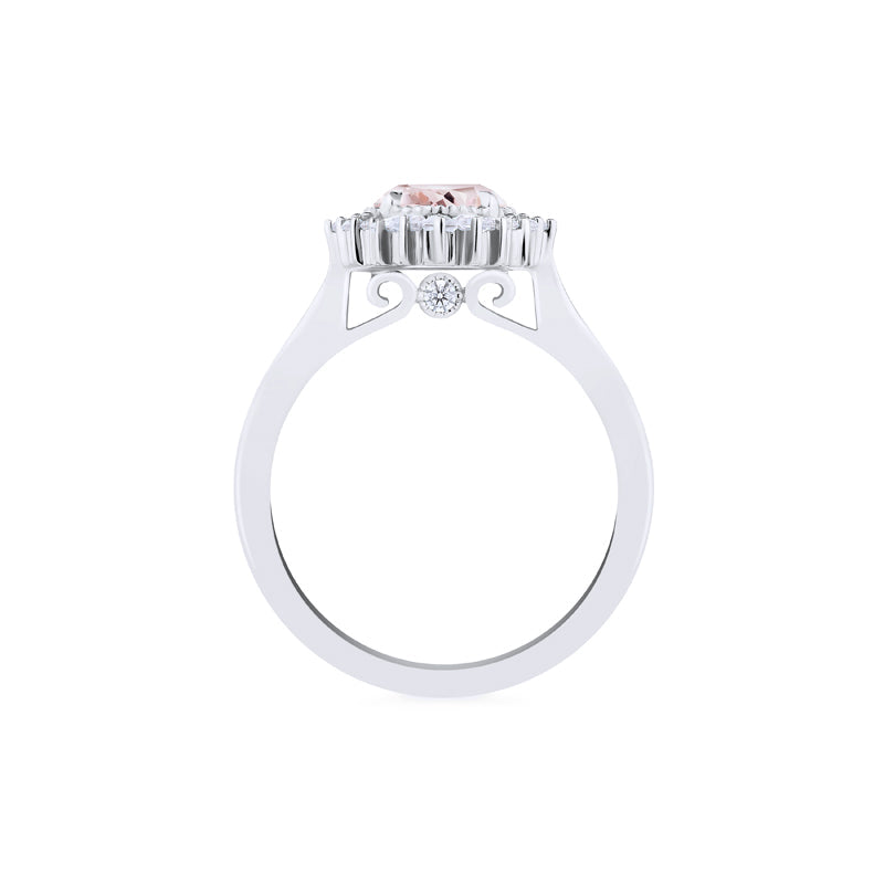 [Georgiana] Vintage Deco Duchess Ring in Morganite