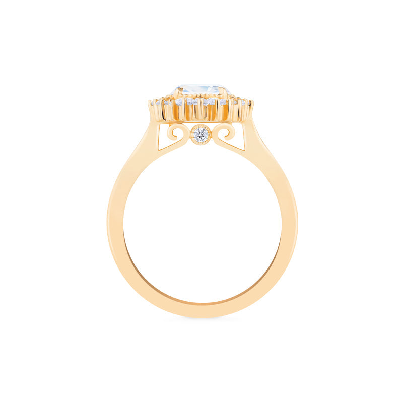 [Georgiana] Vintage Deco Duchess Ring in Moonstone