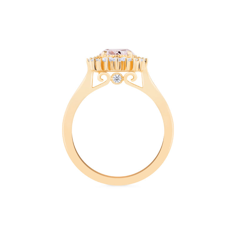 [Georgiana] Vintage Deco Duchess Ring in Morganite