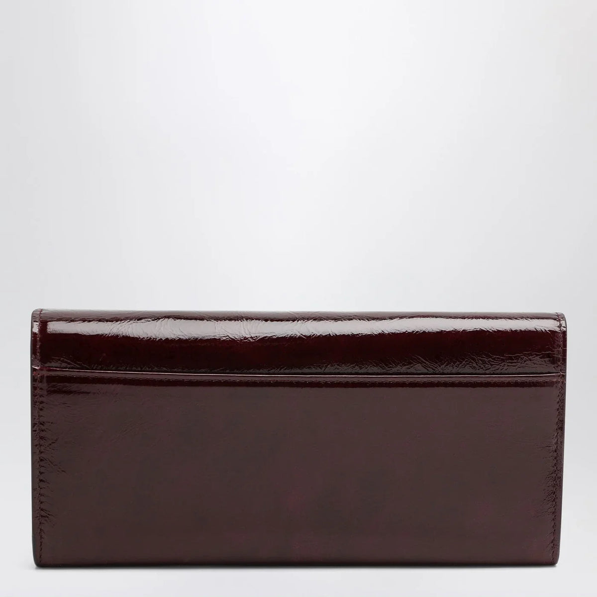 ROGER VIVIER - Belle Vivier dark violet patent leather wallet with chain