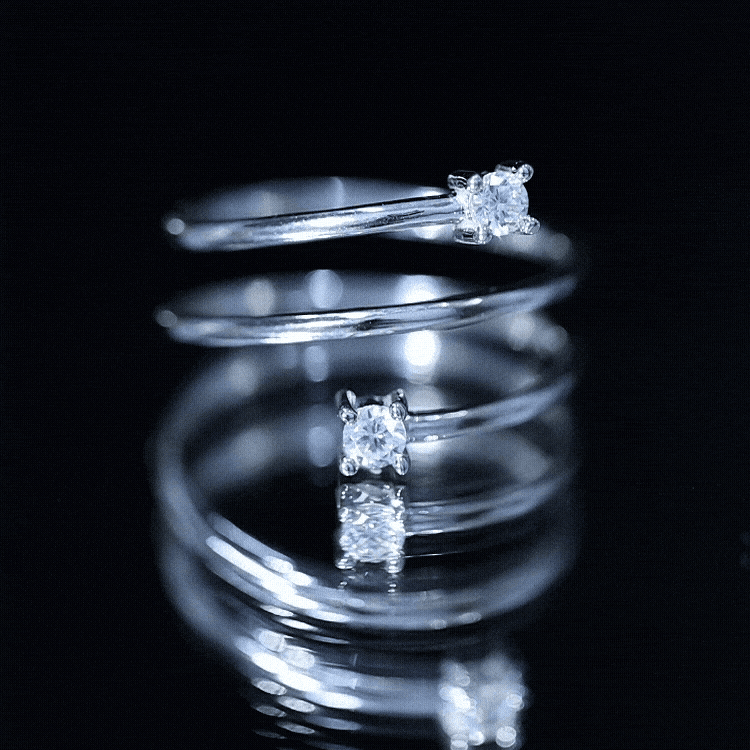 Lab Grown Diamond Spiral Ring
