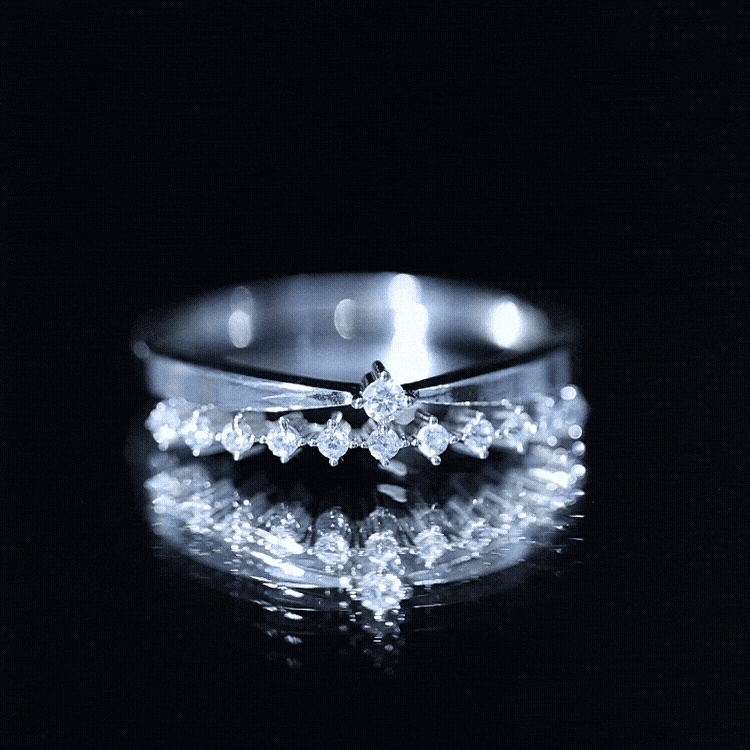 Stackable Round Cut Lab Grown Diamond Anniversary Ring