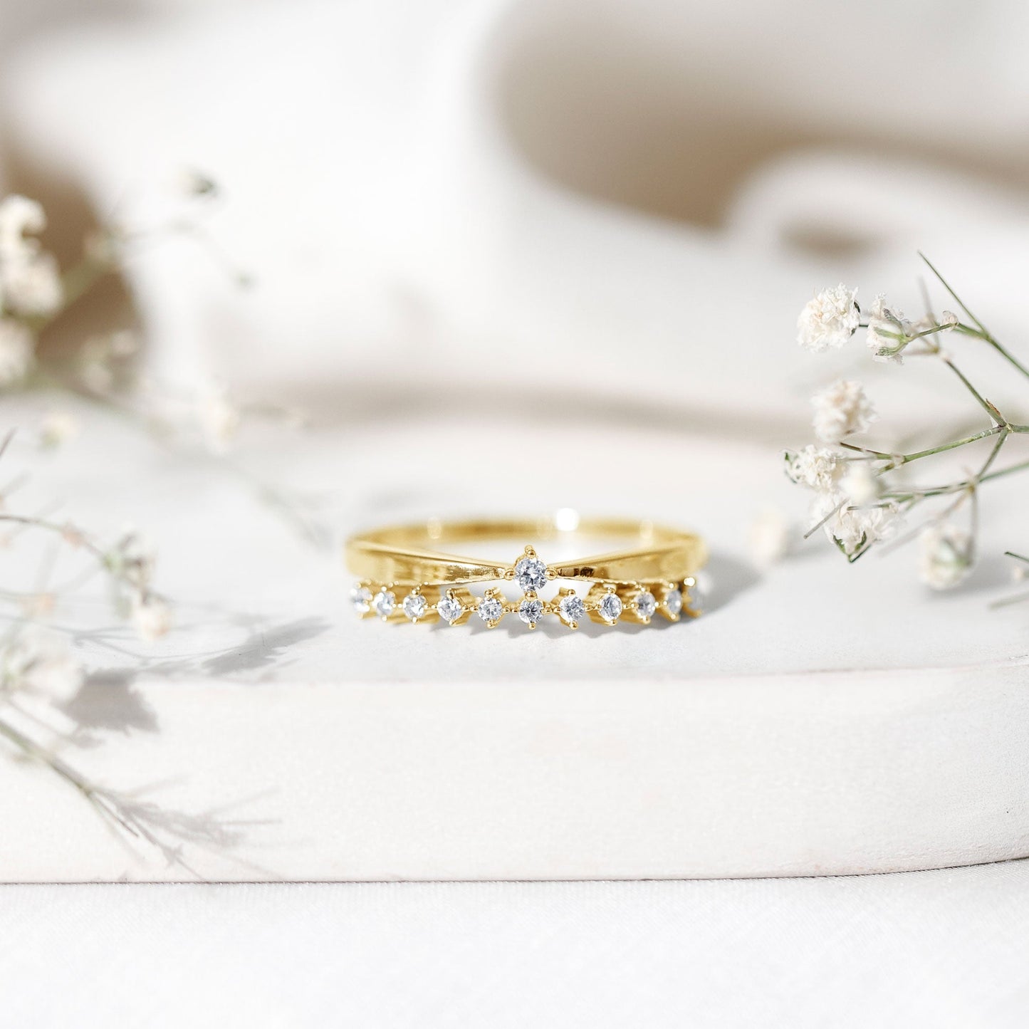 Stackable Round Cut Lab Grown Diamond Anniversary Ring