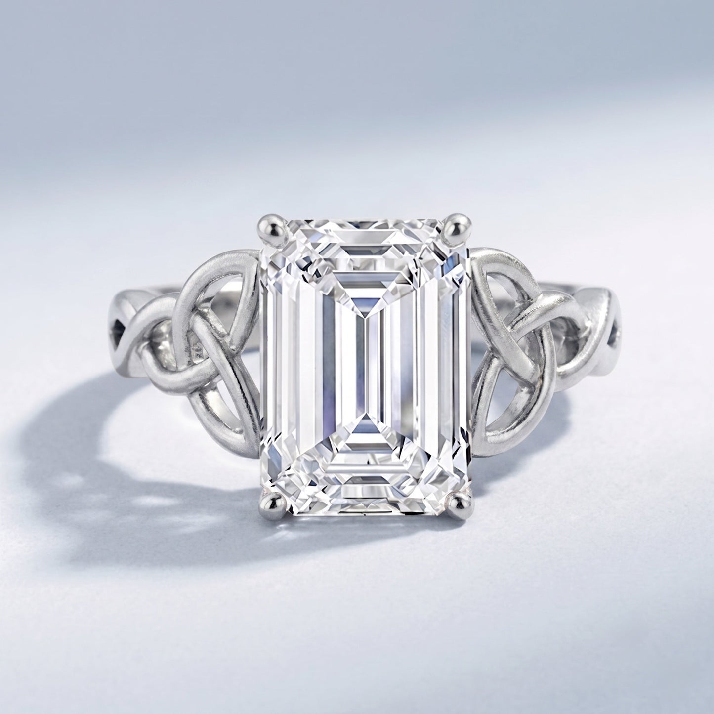 3 Carat Lab Created Diamond Celtic Design Engagement Ring with IGI Certificate