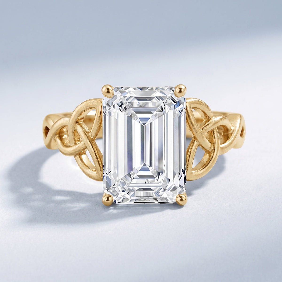 3 Carat Lab Created Diamond Celtic Design Engagement Ring with IGI Certificate