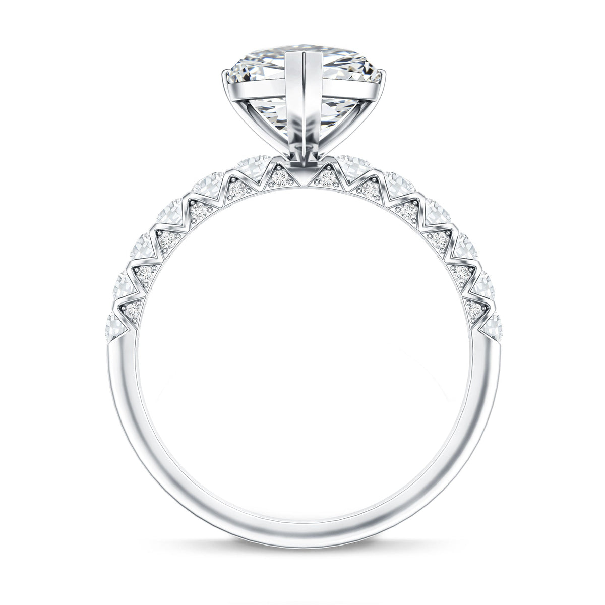 2 Carat Heart Shaped Lab Grown Diamond Engagement Ring with IGI Certificate