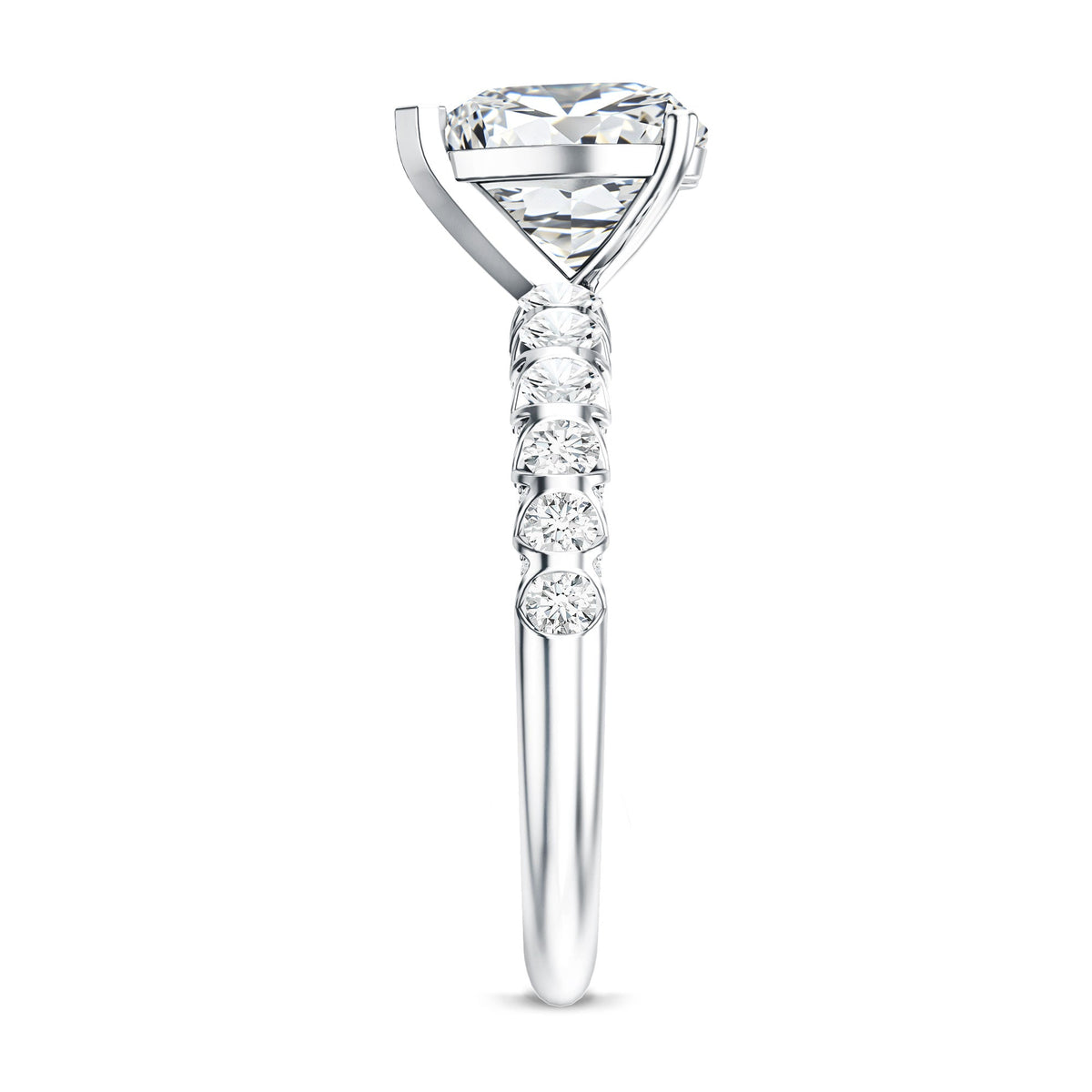 2 Carat Heart Shaped Lab Grown Diamond Engagement Ring with IGI Certificate