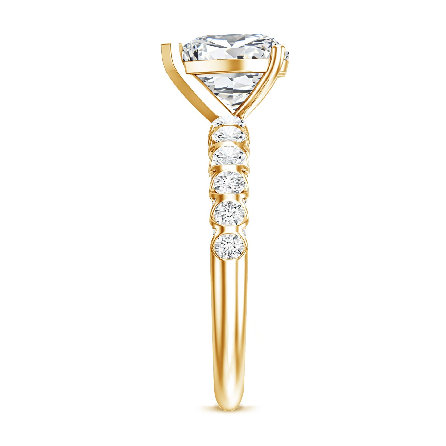 2 Carat Heart Shaped Lab Grown Diamond Engagement Ring with IGI Certificate
