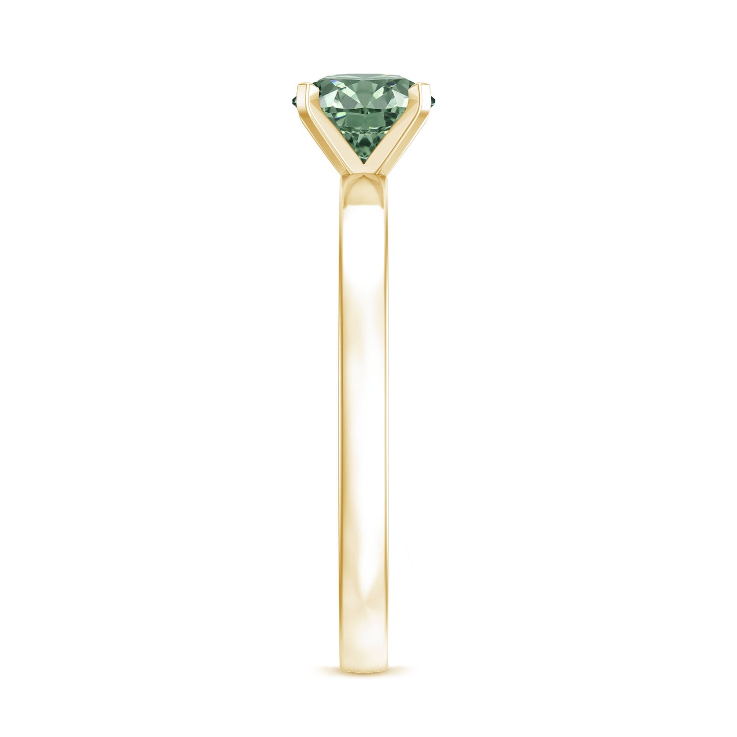 IGI Certified 1 Carat Lab Grown Green Diamond Ring Solitaire