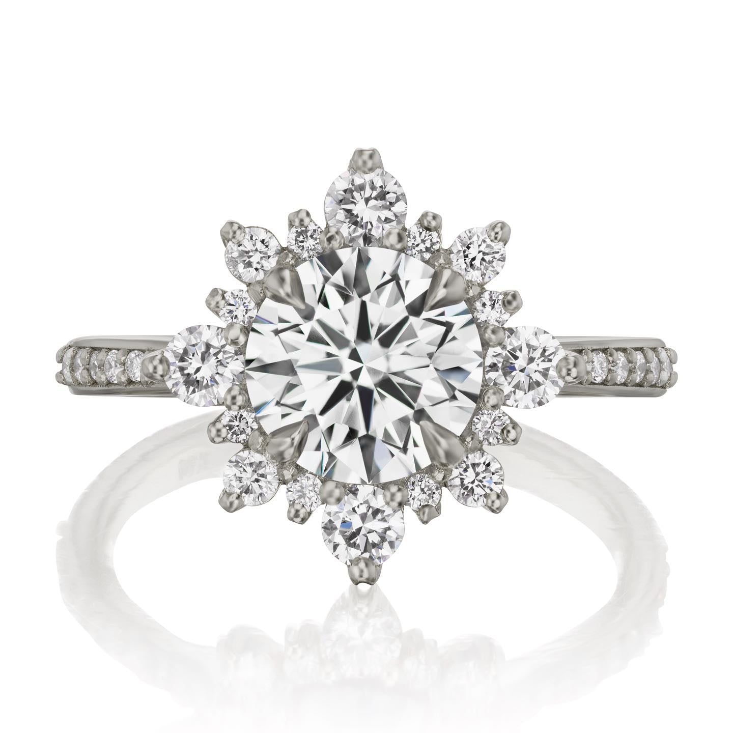 ・REYNA・Lab-Grown Diamond Center, Diamond Halo (2.0ctw+)