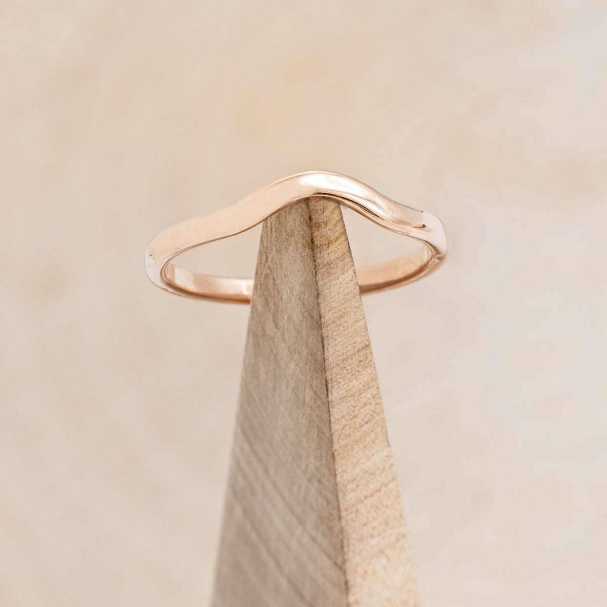 "Clariss" - Pear Cut Engagement Ring With Diamond Accents & A Contoured Stacker