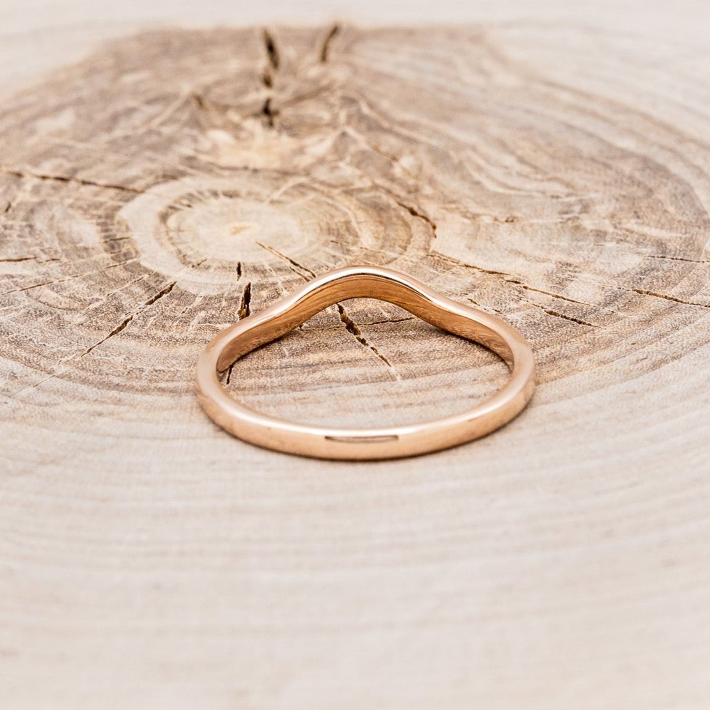 "Clariss" - Pear Cut Engagement Ring With Diamond Accents & A Contoured Stacker