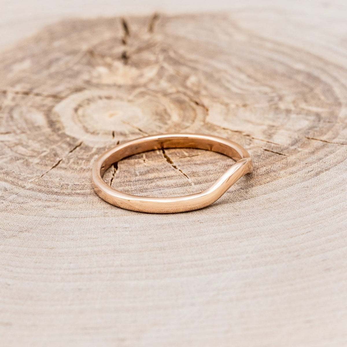 "Clariss" - Pear Cut Engagement Ring With Diamond Accents & A Contoured Stacker