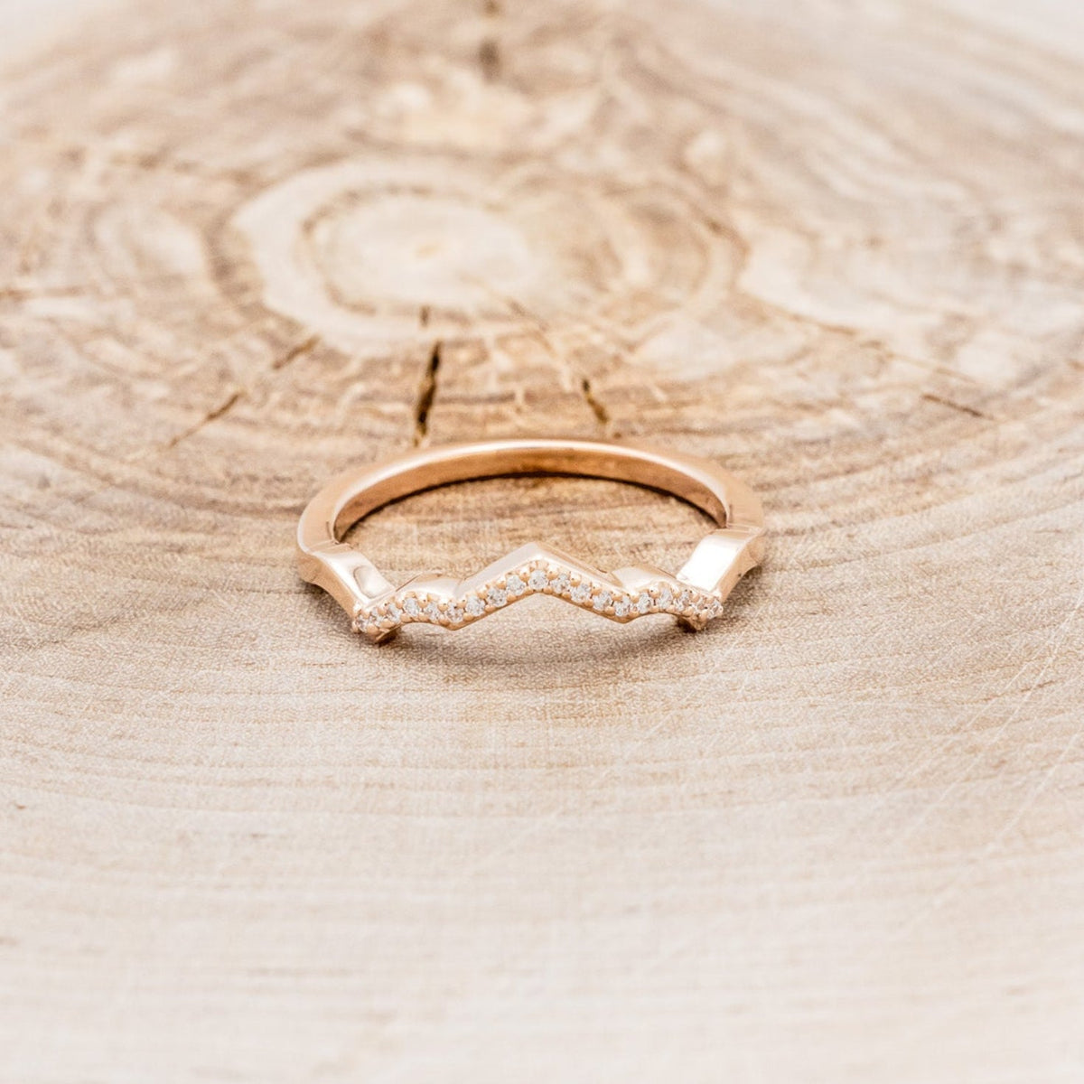 "Lucy In The Sky" Petite - Hexagon Cut Moonstone Engagement Ring With Diamond Accents & Turquoise Inlays