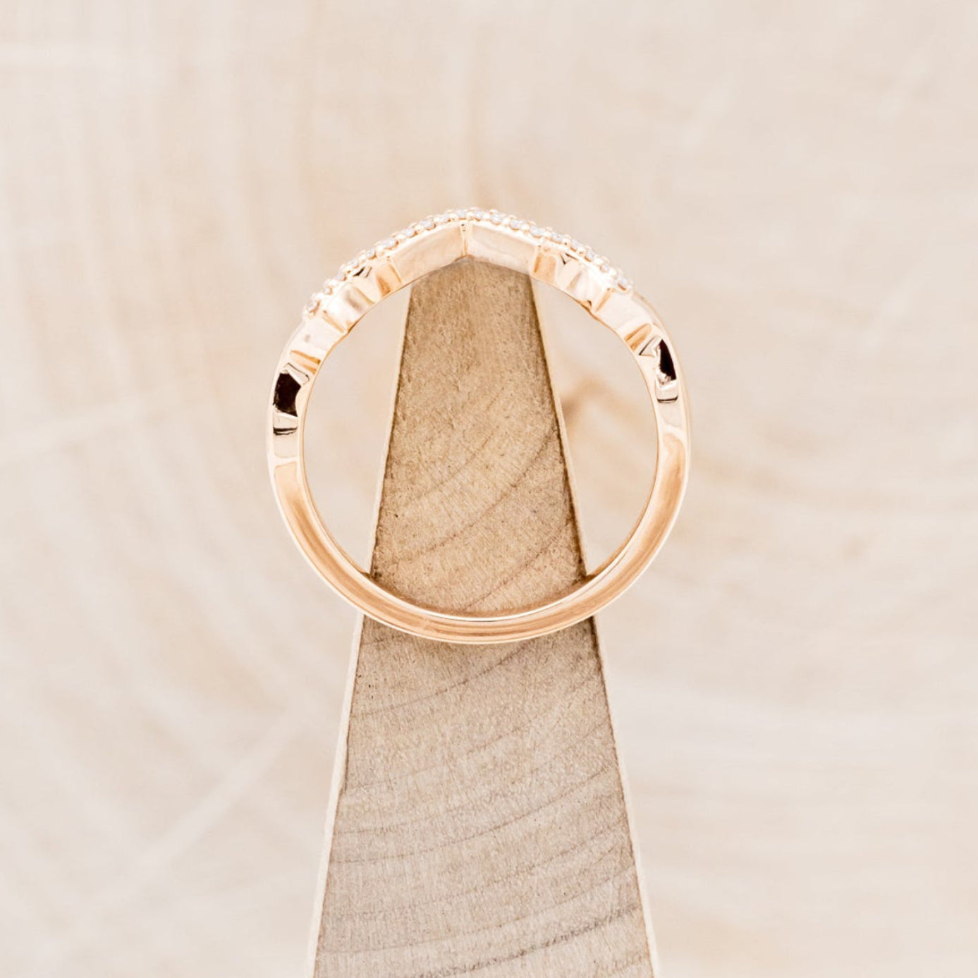"Lucy In The Sky" Petite - Round Cut Montana Sapphire Engagement Ring With Diamond Accents & Turquoise Inlays