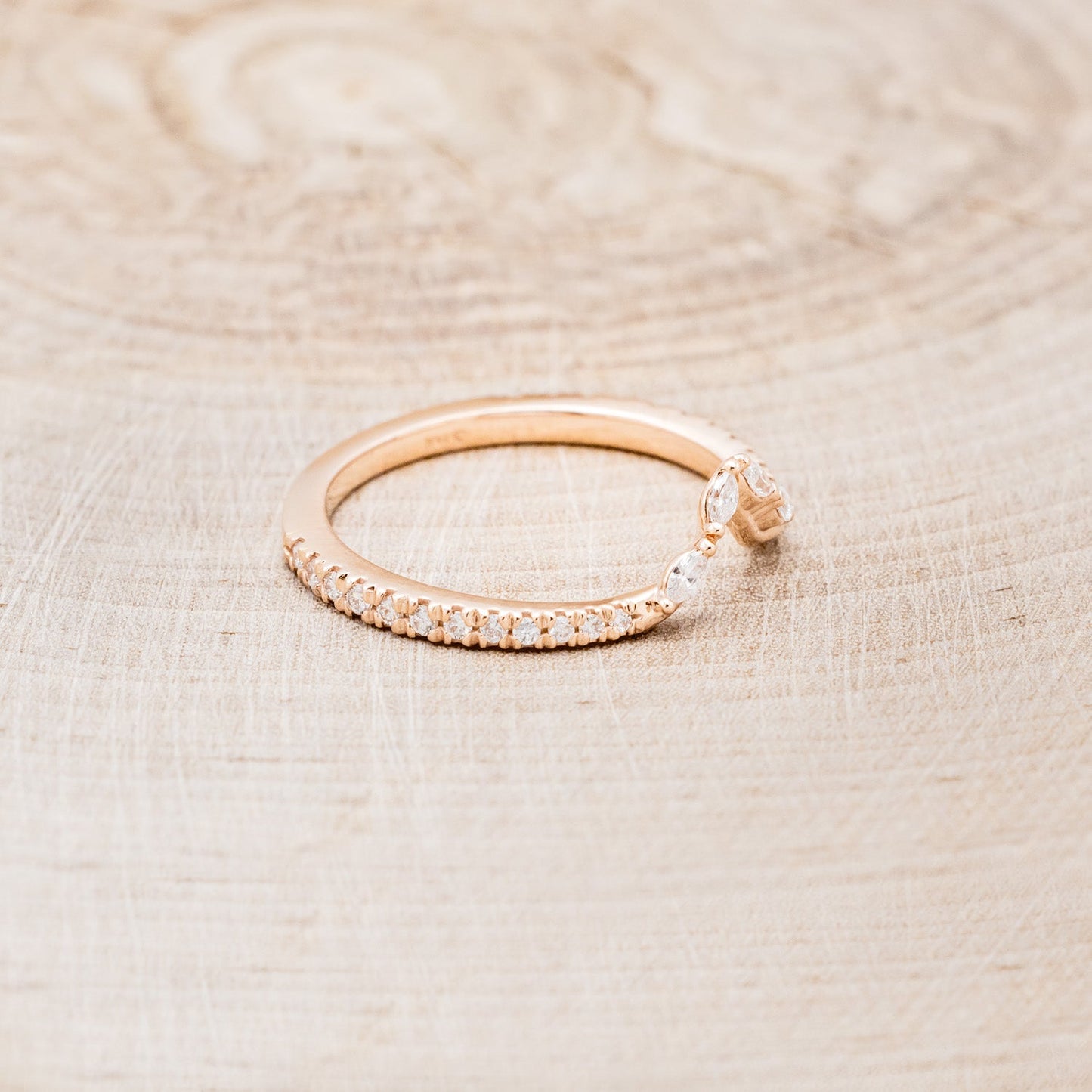 "North Star" - Oval Cut Moissanite Engagement Ring With Diamond Accents & Tracer