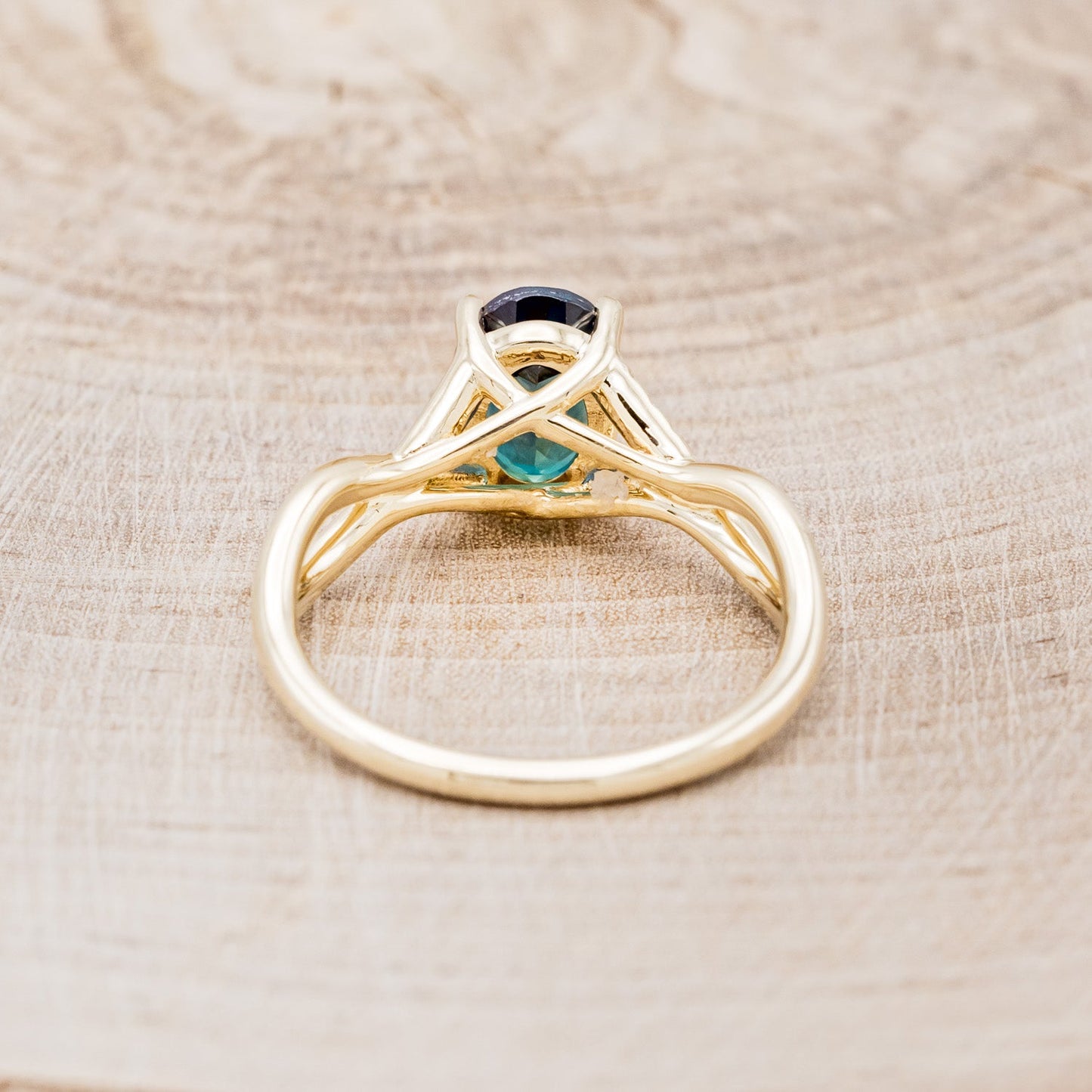 "Roslyn" - Lab-Grown Alexandrite Engagement Ring With Diamond Accents
