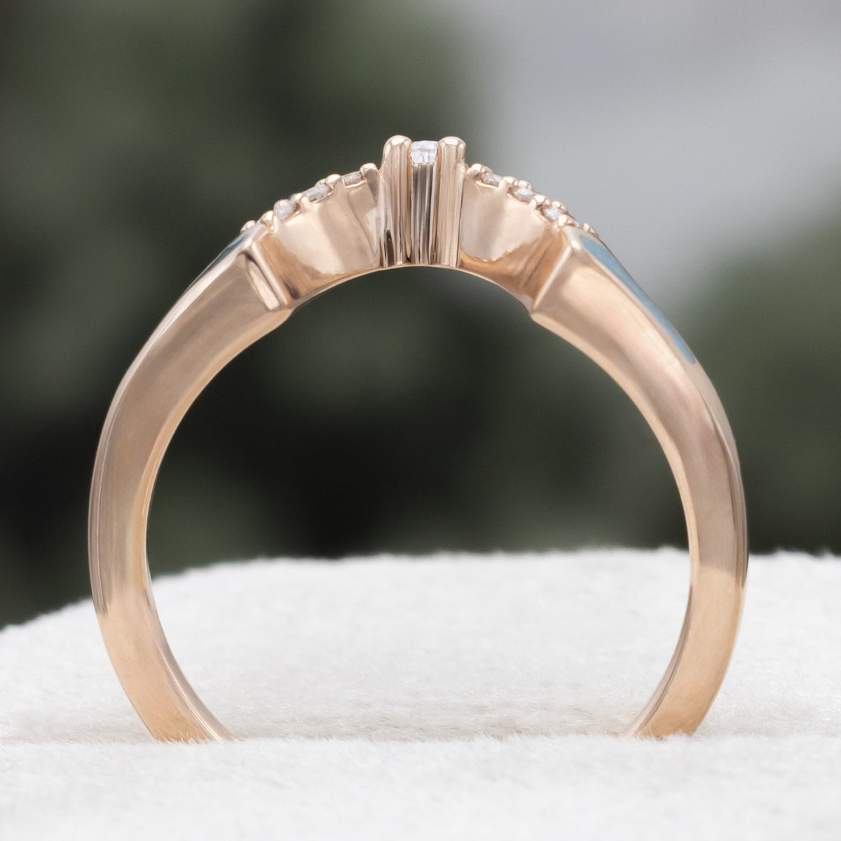"Terra" - Bridal Suite - Round Cabochon Cut Turquoise Engagement Ring With Diamond Halo & Sama Tracers
