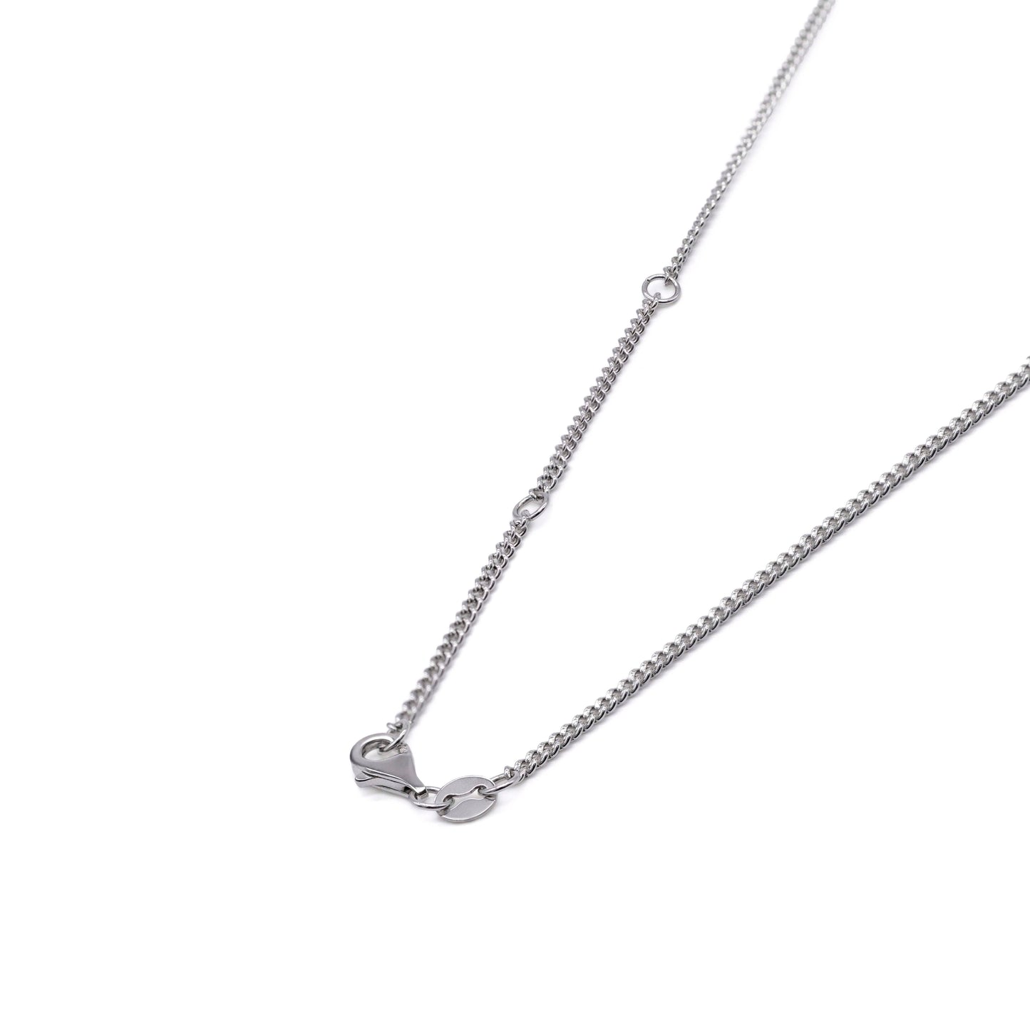 Silver Red Blush Necklace