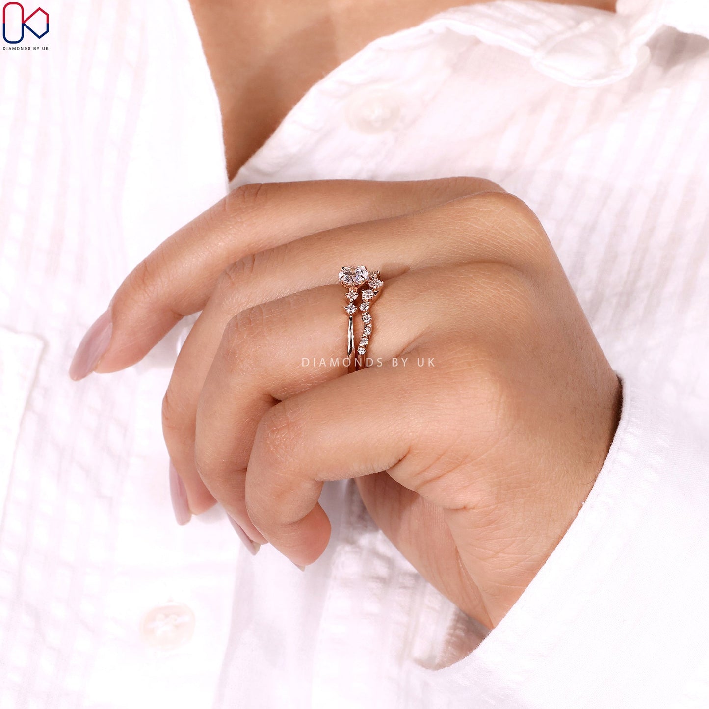 Round Wedding Ring And Engagement Ring