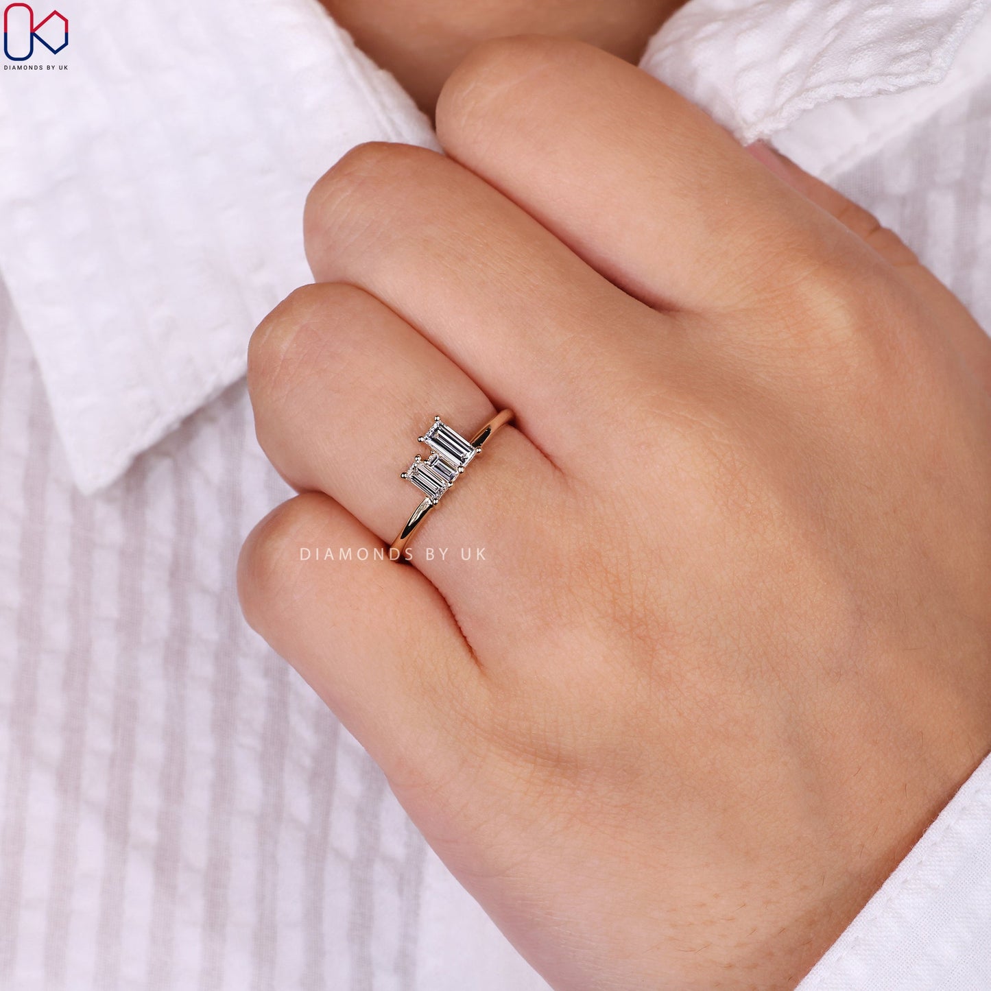 Baguette Diamond Ring - Yellow Gold