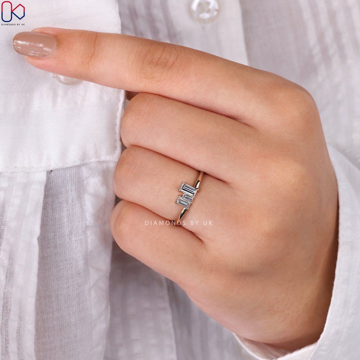 Baguette Diamond Ring - Yellow Gold
