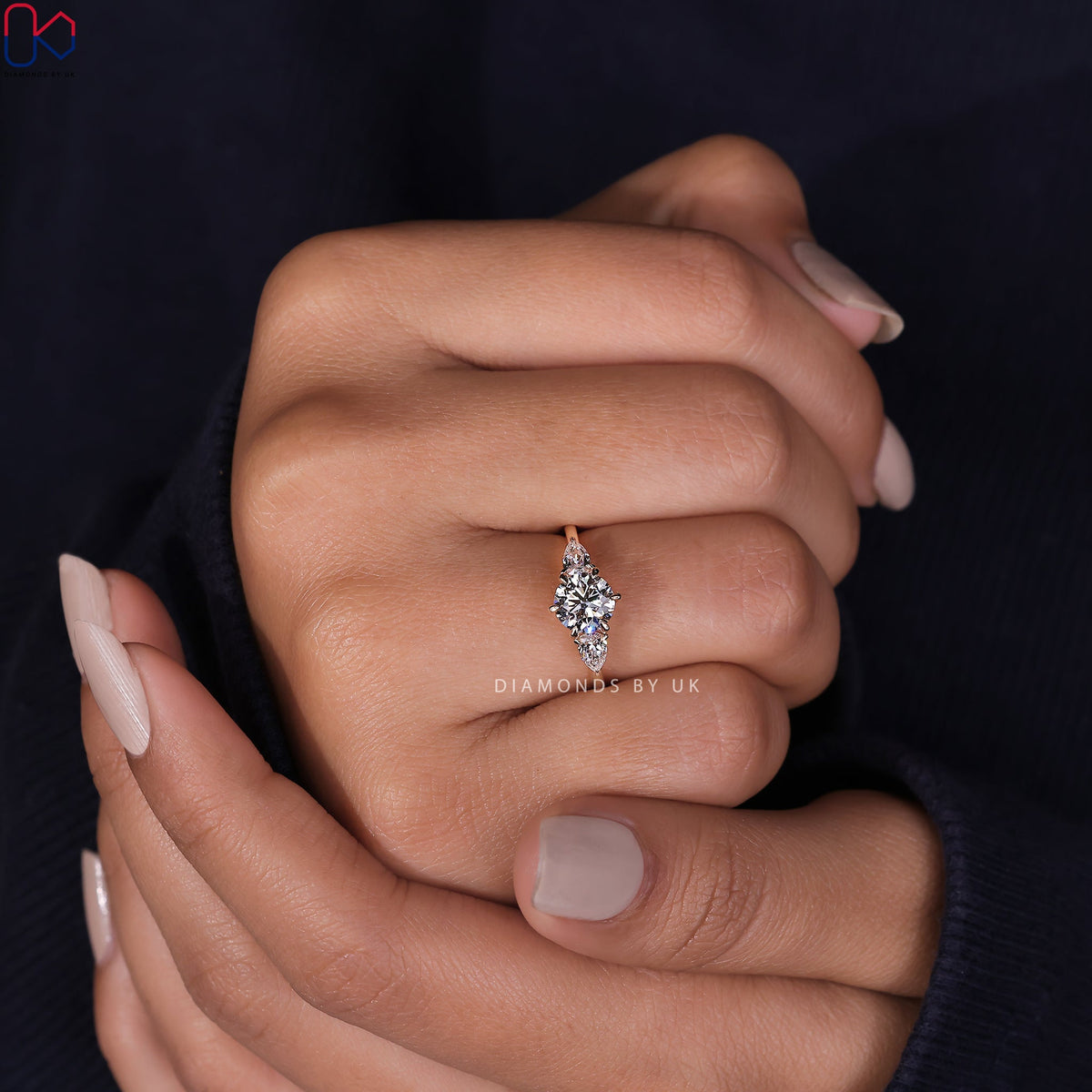 3 Stone Diamond Engagement Ring