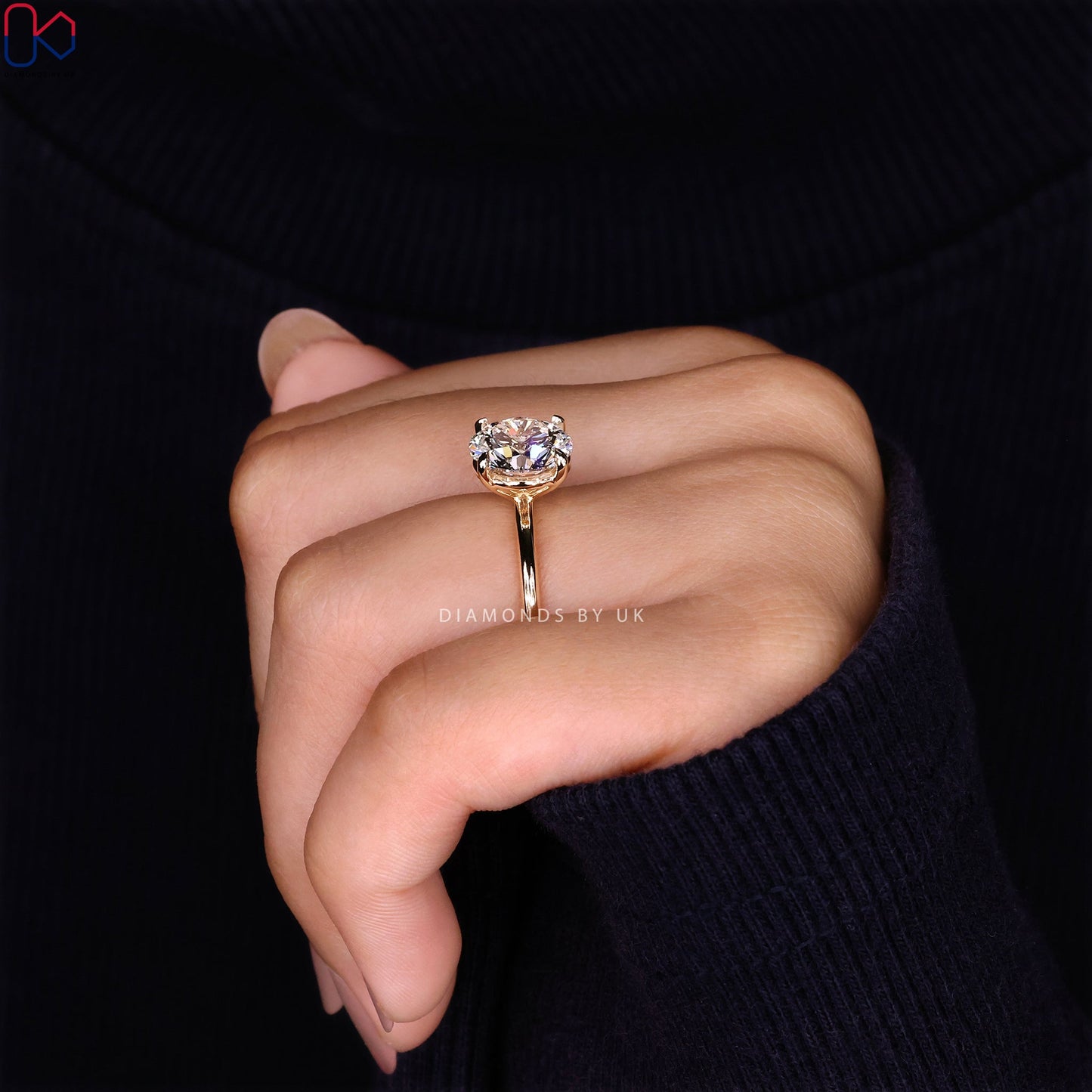 Round Diamond Ring - Solitaire Style