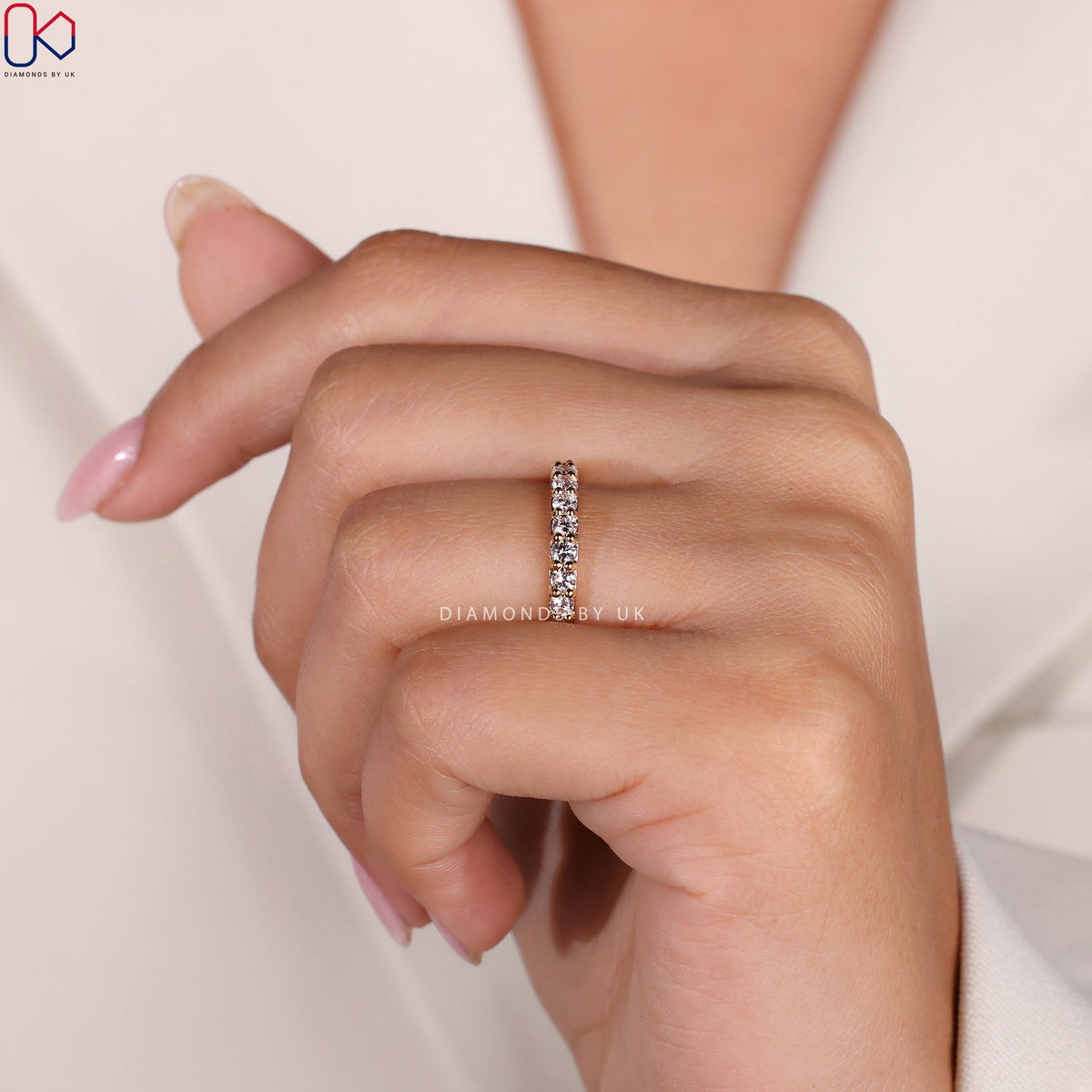 Full Diamond Eternity Band - Round Diamond