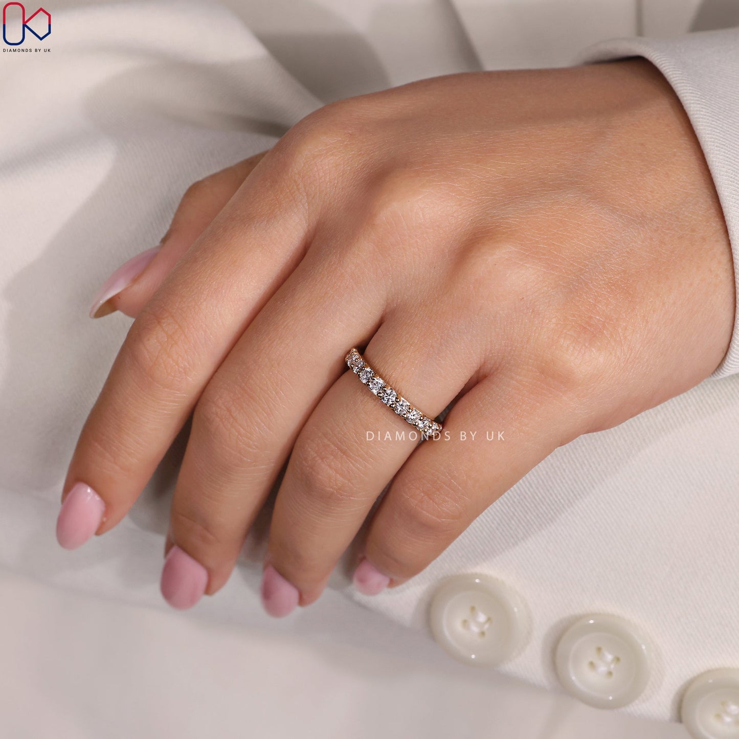 Full Diamond Eternity Band - Round Diamond