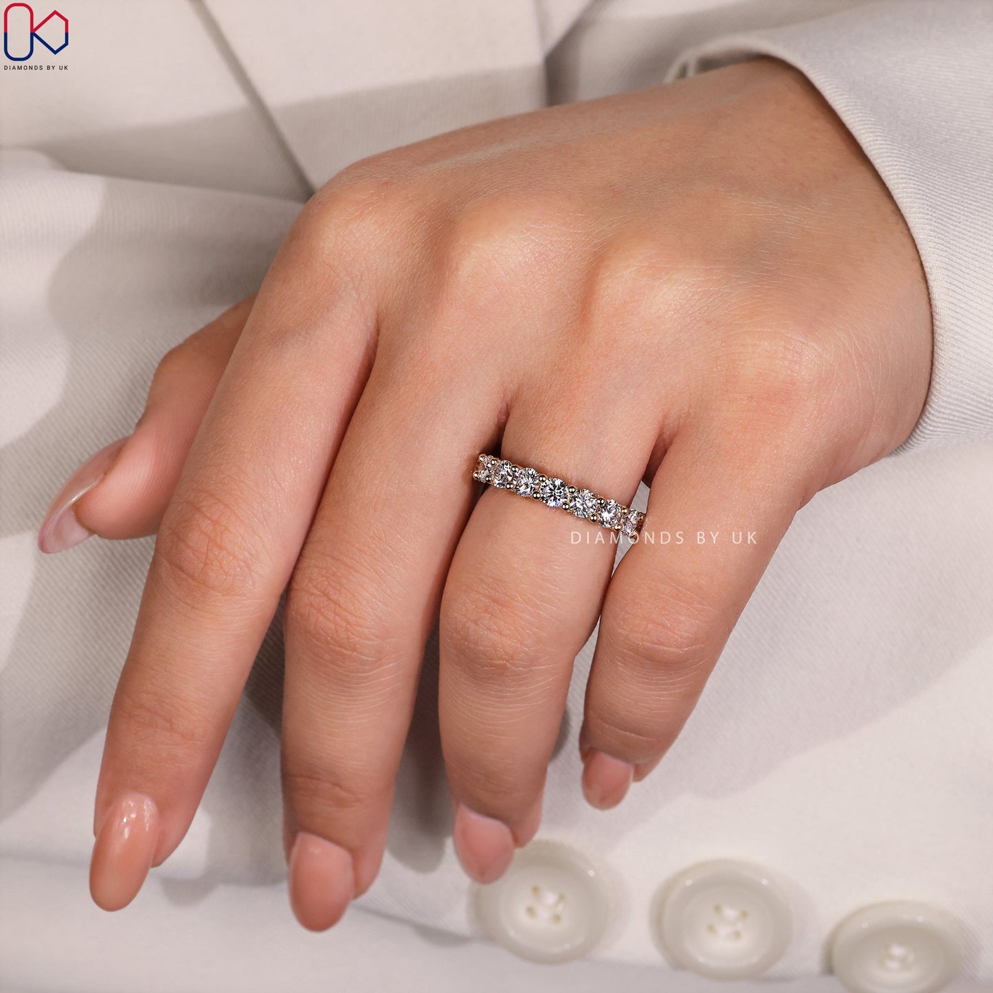Full Diamond Eternity Band – Pave Setting