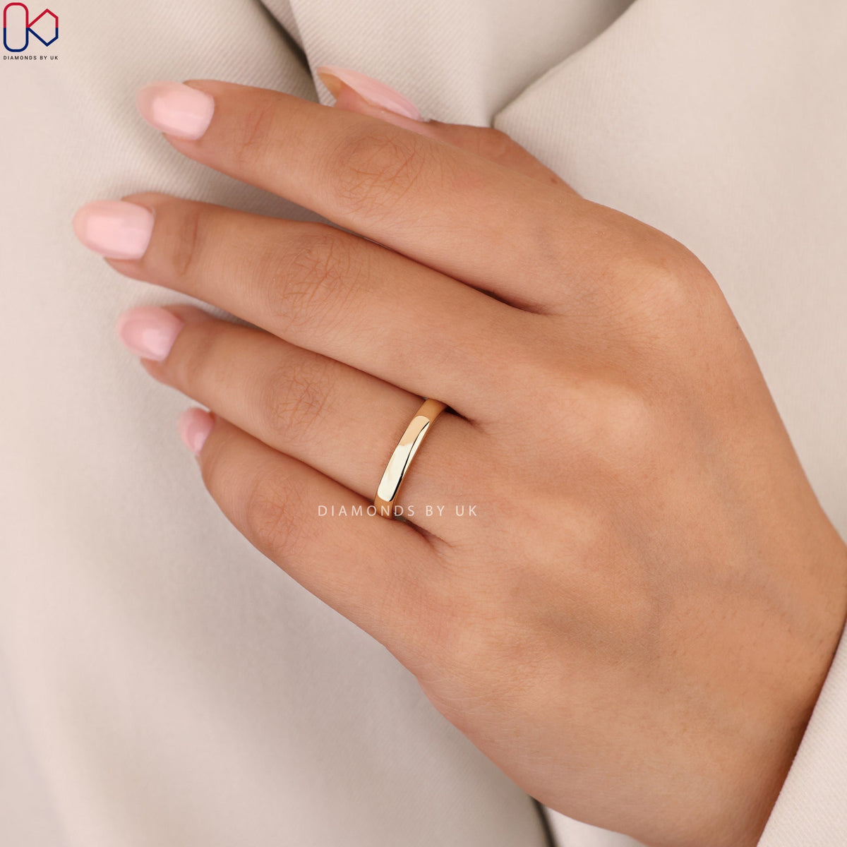 Yellow Gold Comfort Fit Wedding Band
