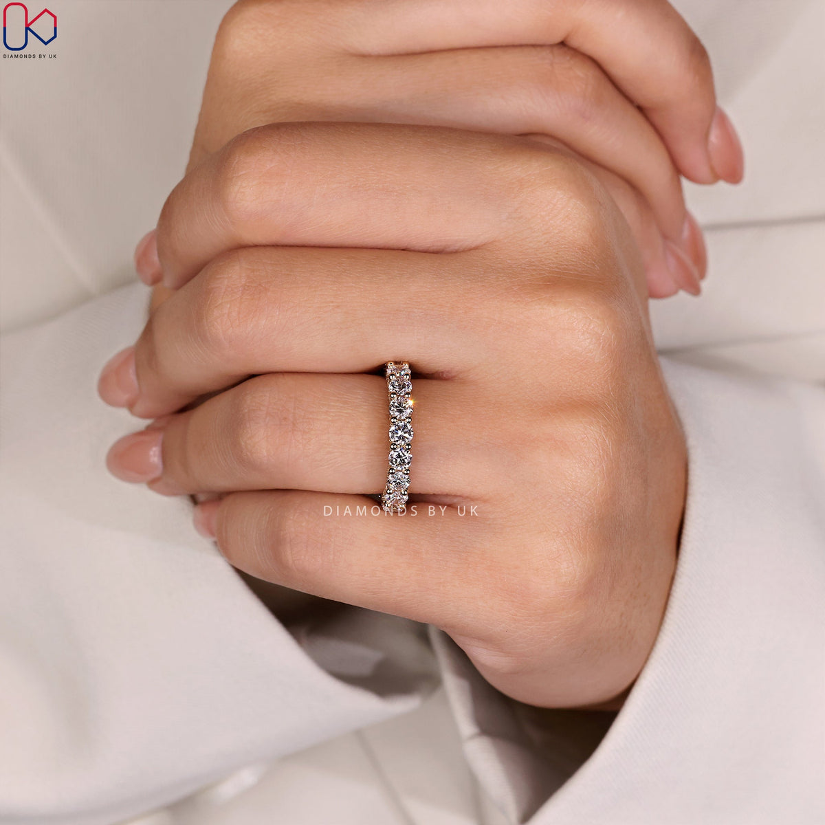 Full Diamond Eternity Band – Pave Setting
