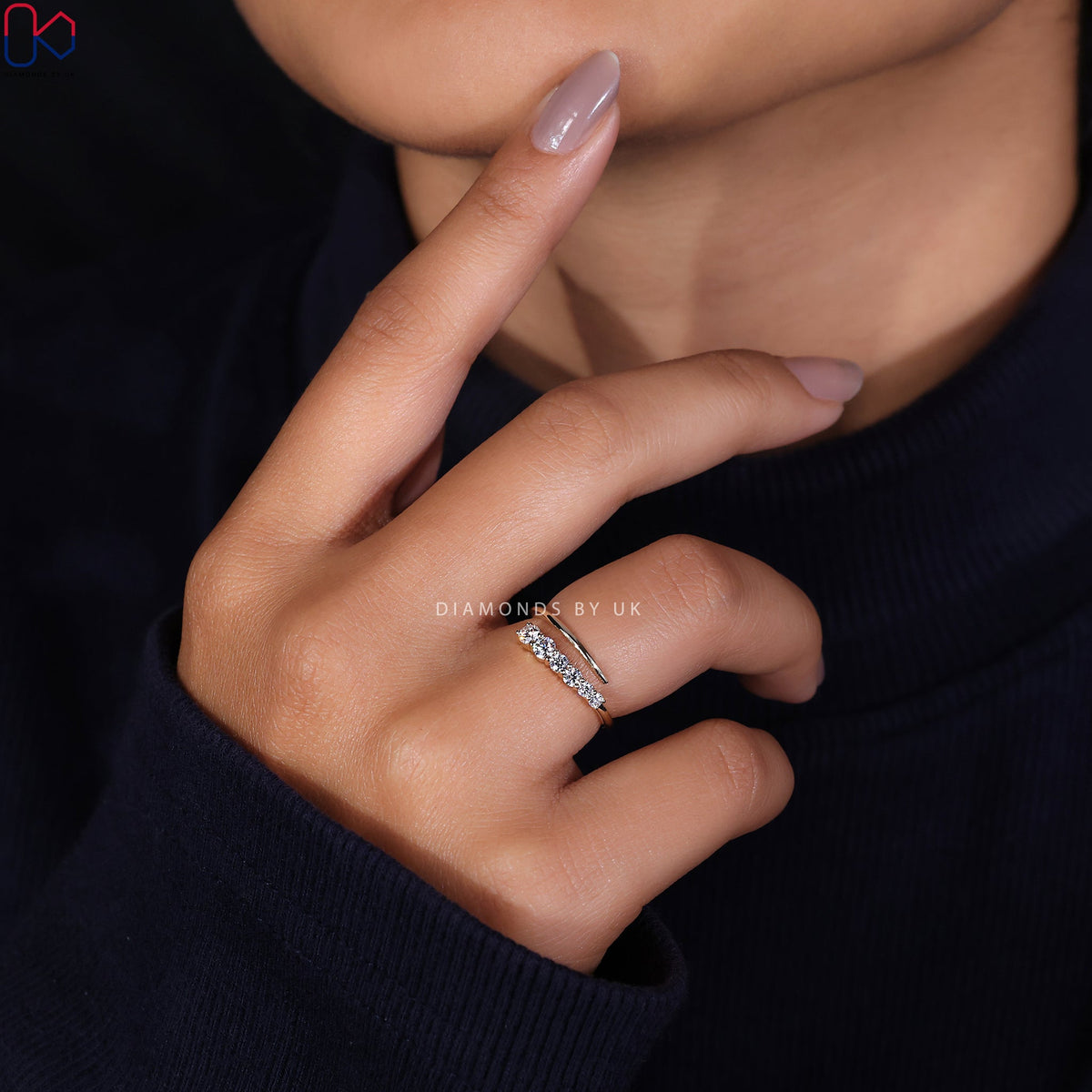 Yellow Gold Wedding Band – Open Gap