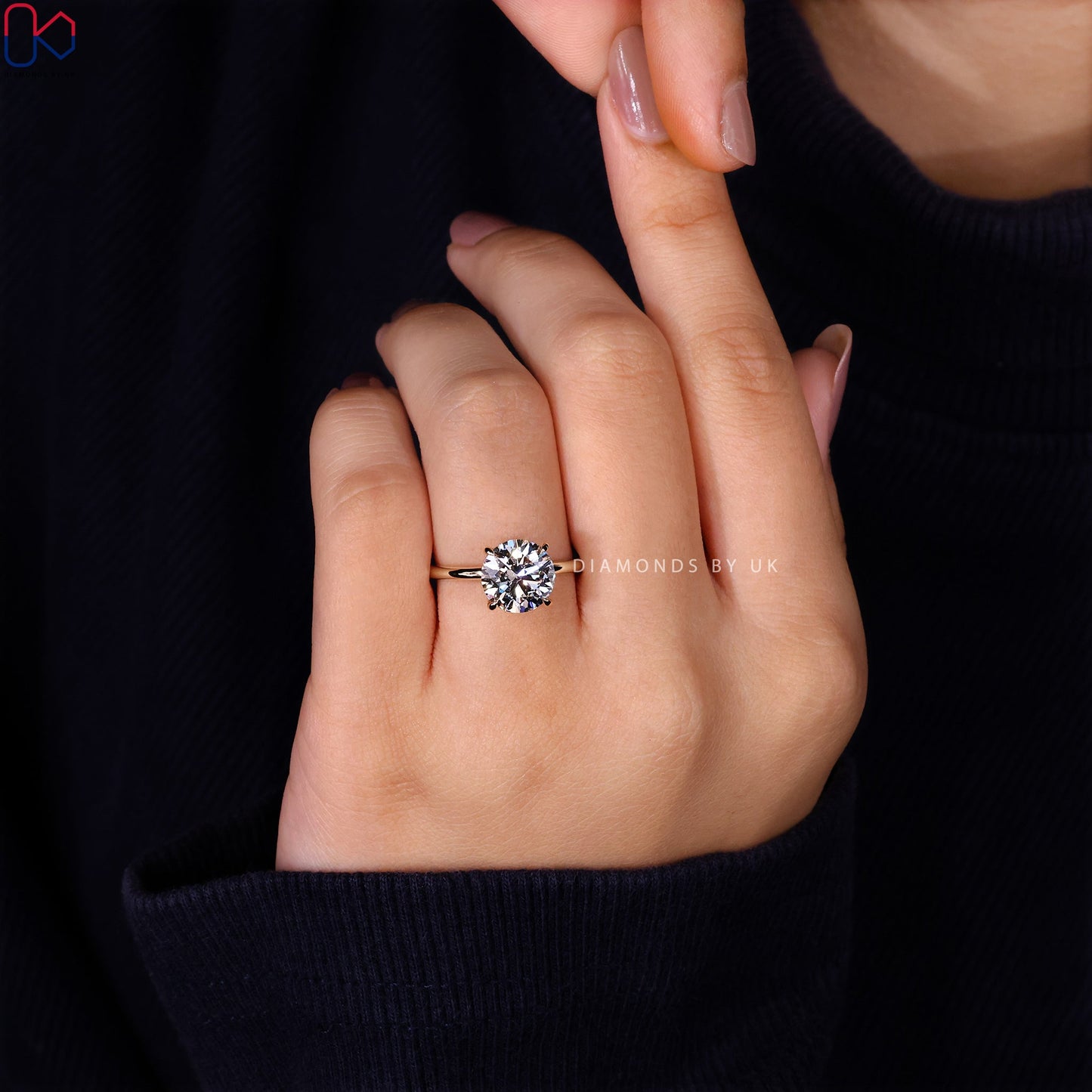 Round Diamond Ring - Solitaire Style