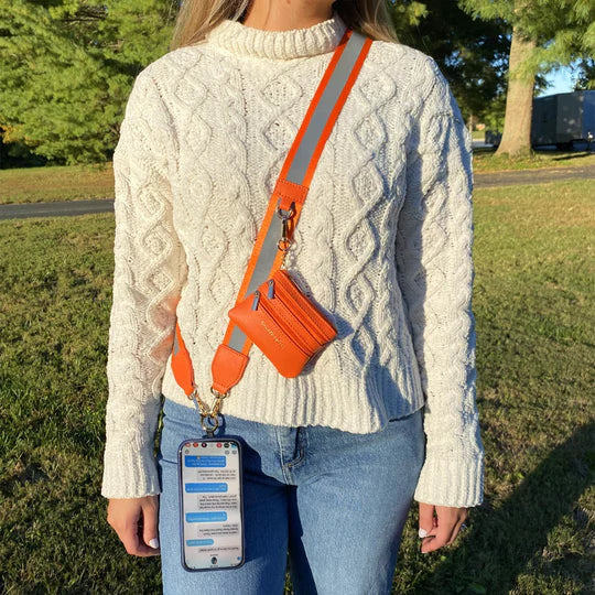 Clip & Go Strap with Pouch Reflective Collection