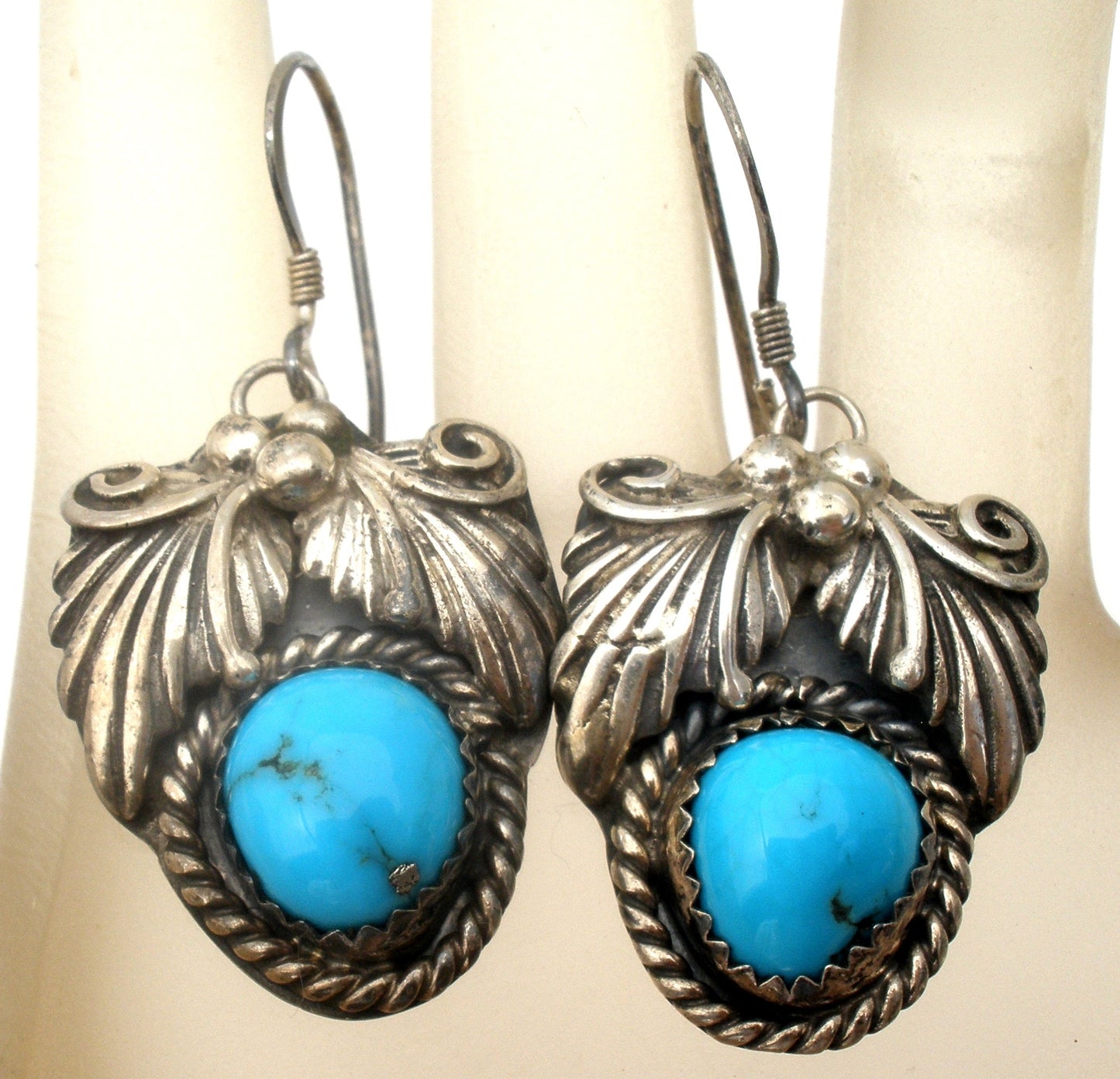 Robert Johnson Turquoise Earrings Sterling Silver