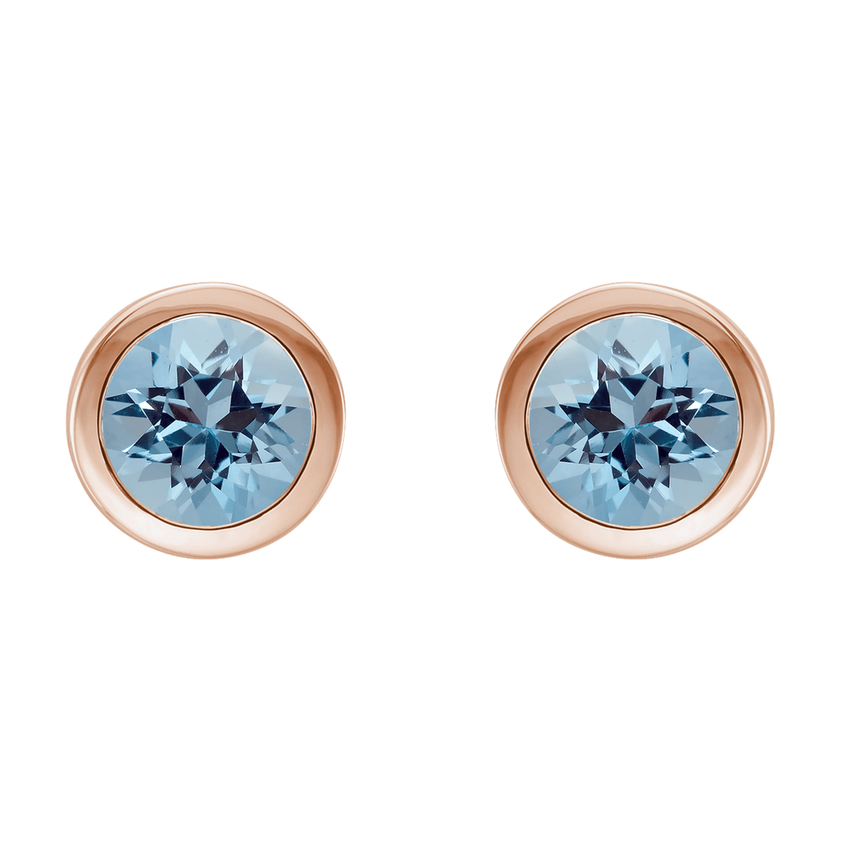 Aquamarine Stud Earrings