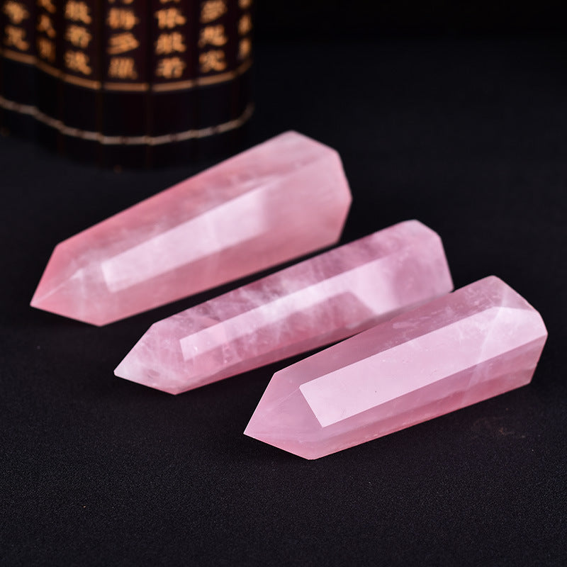 Rose Quartz Crystal Wand