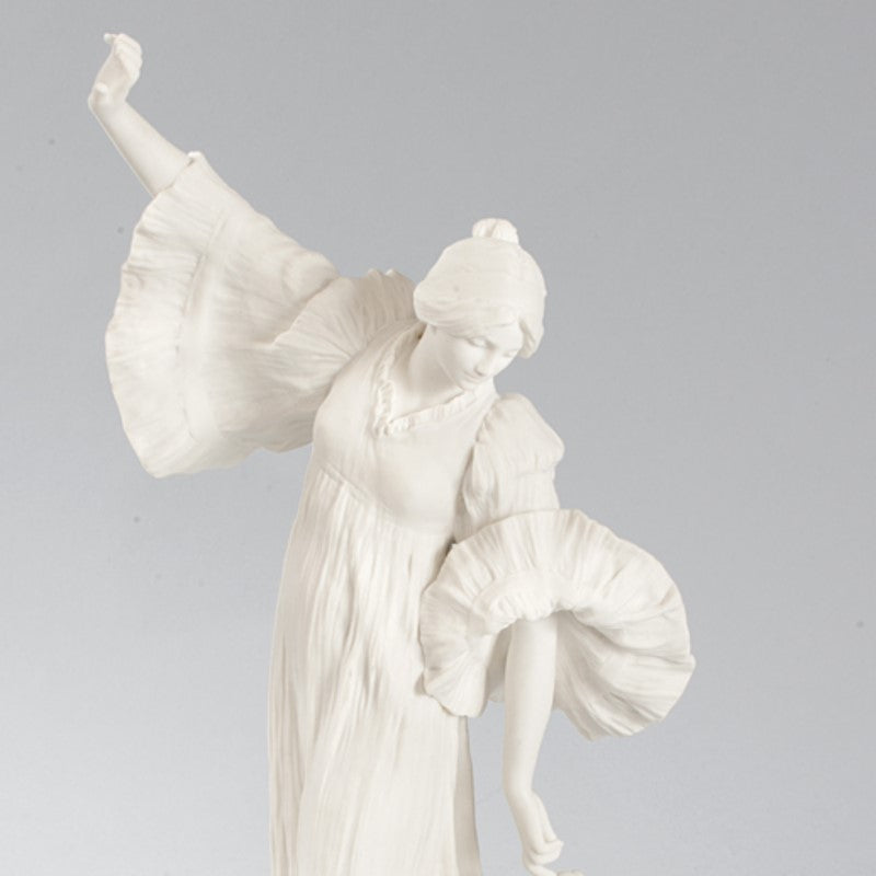 Agathon Léonard "Danseuse au Cothurne" Bisque Ceramic Sculpture